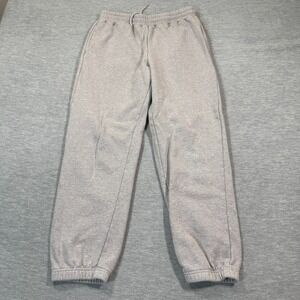 BTS Pants Womens Medium Gray Sweat Jogger Boy With Luv Kpop‎ Cotton Fleece